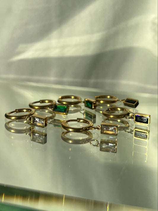 The Essential Rectangle Pendant Earrings