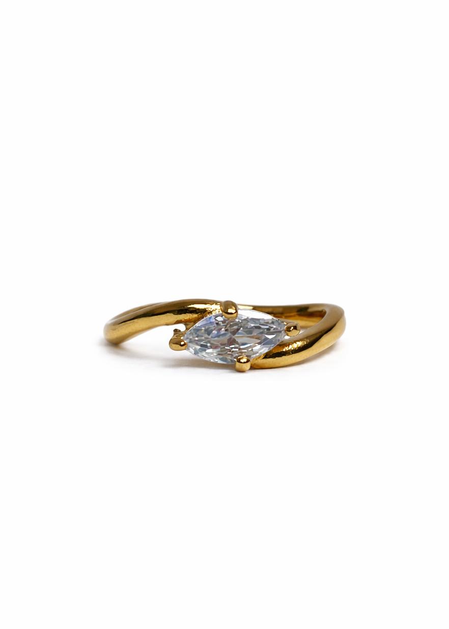 The Marquise Curve Ring